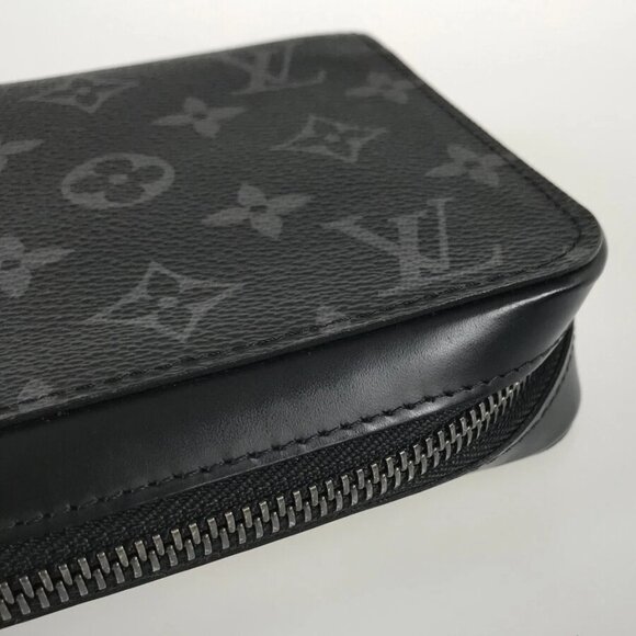 LOUIS VUITTON Monogram Eclipse Zippy XL M61698 Long wallet Round zipper - Picture 6 of 16